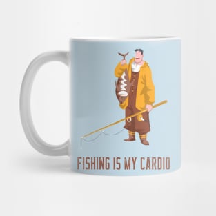 fishing is my cardio Mug